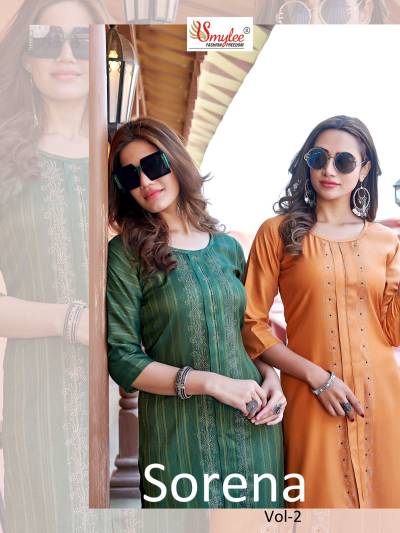 Sorena Vol 2 By Rung Fancy Dailywear Kurti Collection